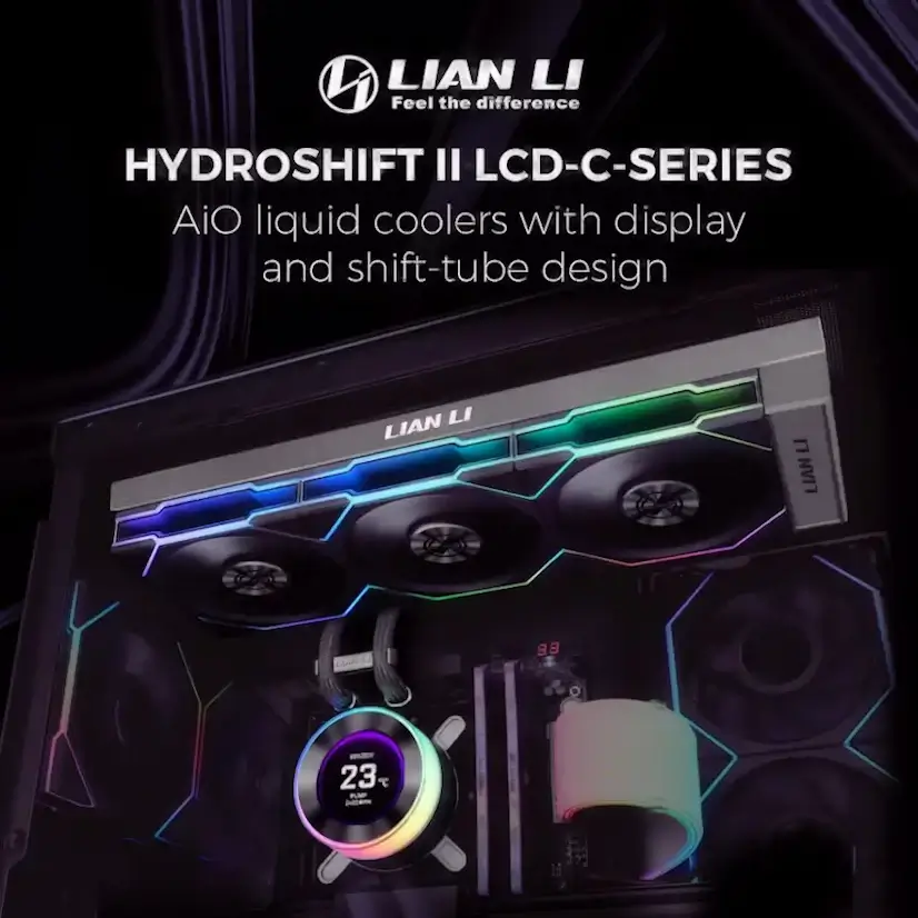 Montaje Refrigeración Líquida LIAN LI Hydroshift II LCD Gaming PC Lozoyuela Montaje Refrigeración Líquida LIAN LI Hydroshift II LCD Gaming PC Lozoyuela
